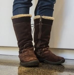 Naturalizer Fur Lined Leather Boots